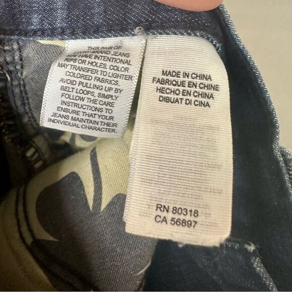 Lucky Brand 221 Original Straight Men's Dark Blue Jeans 32x32 - Picture 7 of 9